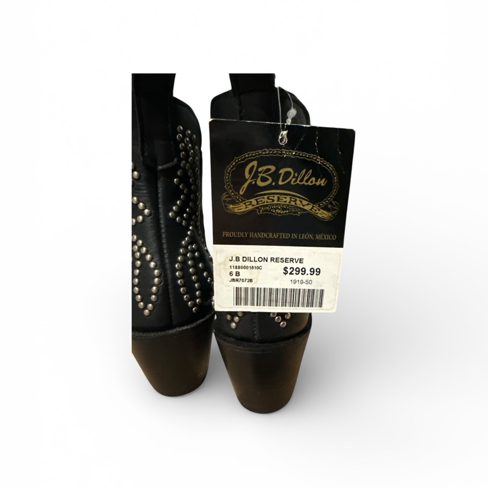 J.B. Dillon Reserve 6B MEXICO Made Western Ankle Boots - Picture 6 of 7